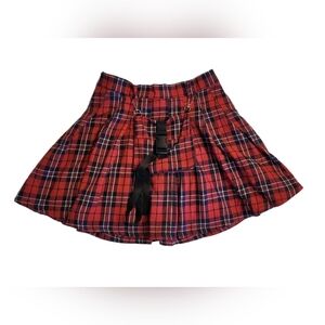 Shein Tartan Plaid Mini Skirt Academia, Size Medium